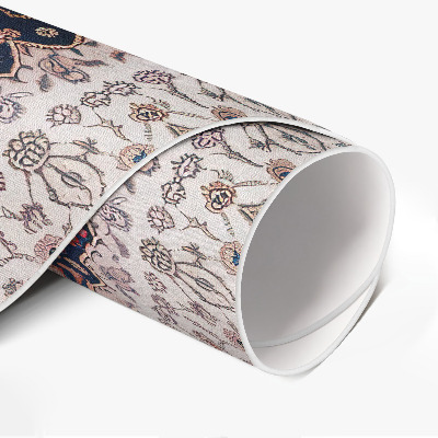 Runder teppich auf pvc Vintage dekoratives Mandala-Muster im alten Stil