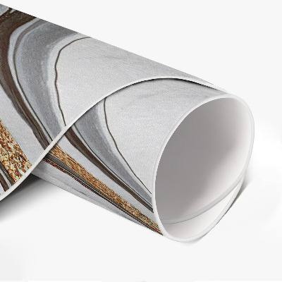 Runder vinyl teppich Marmor Glamour dekorative Abstraktion