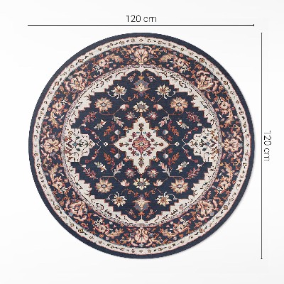 Runder pvc teppich Vintage dekoratives Muster im persischen Stil