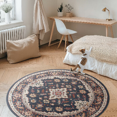 Runder pvc teppich Vintage dekoratives Muster im persischen Stil