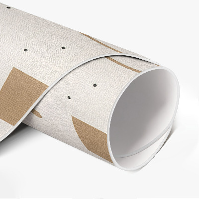 Runder pvc teppich Abstrakte Kunst Komposition Boho Muster