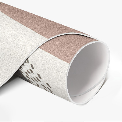 Runder vinyl teppich Abstrakte Komposition von Flecken im Boho-Stil