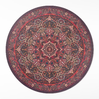 Runder vinyl teppich Dekoratives Mandala im persischen Stil