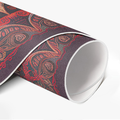 Runder vinyl teppich Dekoratives Mandala im persischen Stil