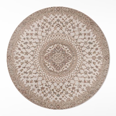 Runder pvc teppich Ornament im alten Stil Mandala vintage