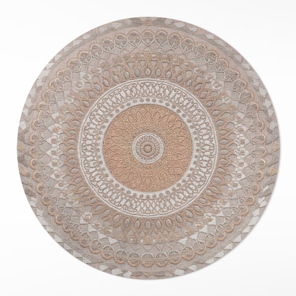 Runder teppich pvc Gestricktes Mandala