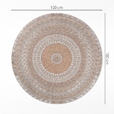 Runder teppich pvc Gestricktes Mandala