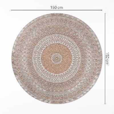 Runder teppich pvc Gestricktes Mandala