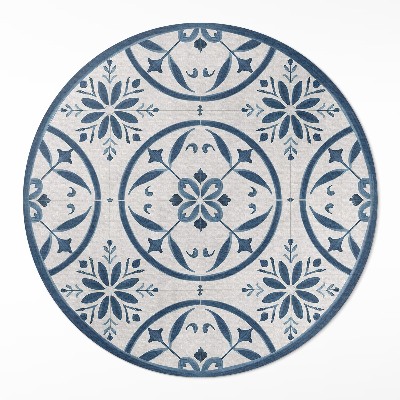 Runder pvc teppich Feine Fliesen im portugiesischen Vintage-Stil