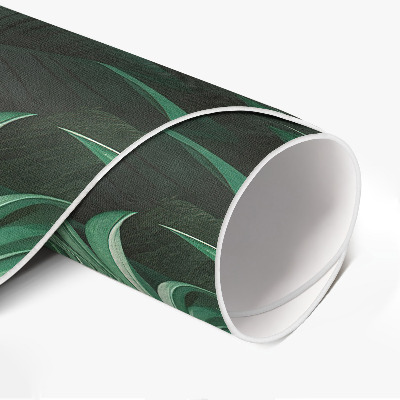 Runder vinyl teppich Blätter-Monster tropischer Dschungel