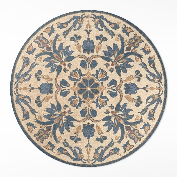 Runder teppich auf pvc Rokoko-Stil Mandala Vintage Ornament