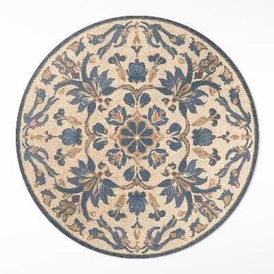Runder teppich auf pvc Rokoko-Stil Mandala Vintage Ornament