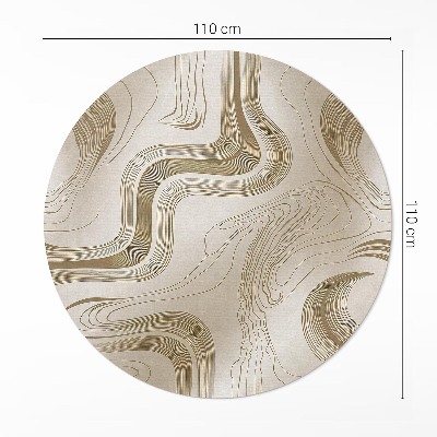 Runder teppich pvc Boho-Inspiration in erdigen Farben