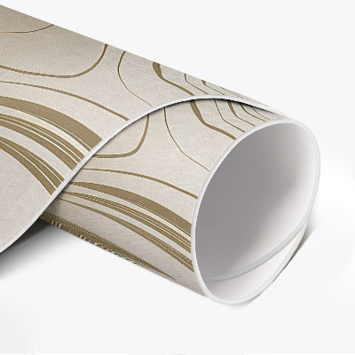 Runder teppich pvc Boho-Inspiration in erdigen Farben