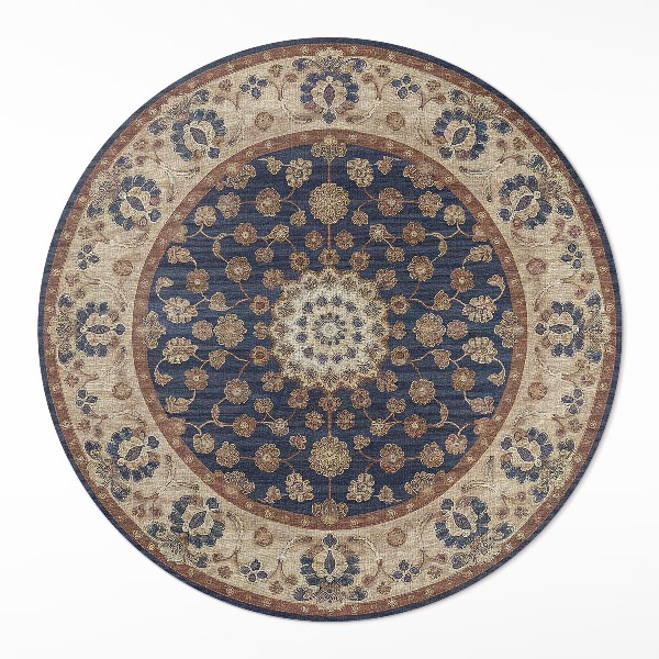 Runder teppich pvc Orientalische Geometrie