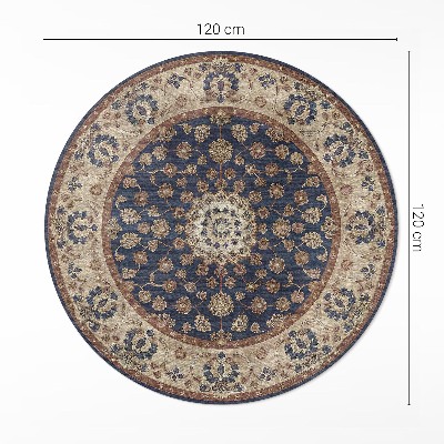 Runder teppich pvc Orientalische Geometrie
