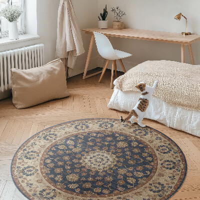 Runder teppich pvc Orientalische Geometrie
