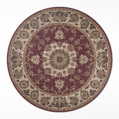 Runder teppich auf pvc Elegante persische Harmonie