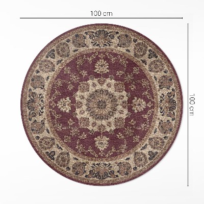 Runder teppich auf pvc Elegante persische Harmonie