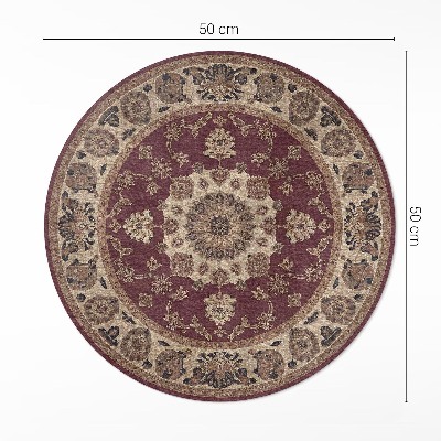 Runder teppich auf pvc Elegante persische Harmonie