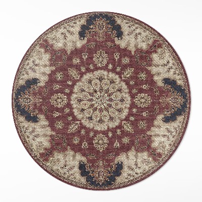 Runder vinyl teppich Elegante persische Symmetrie