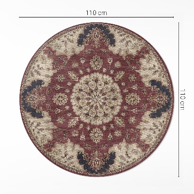 Runder vinyl teppich Elegante persische Symmetrie
