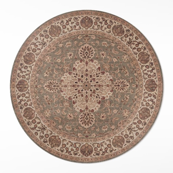 Runder vinyl teppich Von der persischen Kunst inspirierte Ornamente