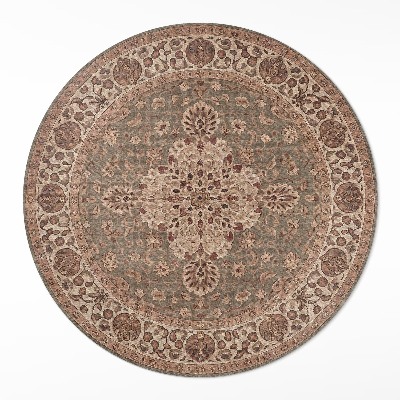 Runder vinyl teppich Von der persischen Kunst inspirierte Ornamente