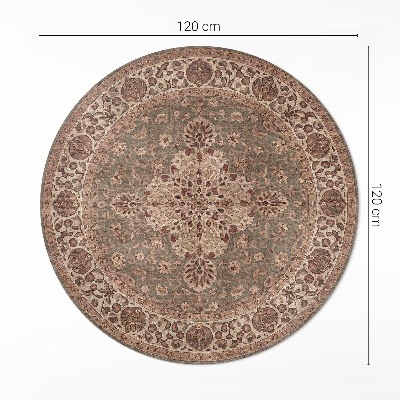 Runder vinyl teppich Von der persischen Kunst inspirierte Ornamente
