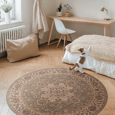 Runder vinyl teppich Von der persischen Kunst inspirierte Ornamente
