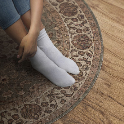 Runder vinyl teppich Von der persischen Kunst inspirierte Ornamente