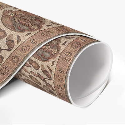 Runder vinyl teppich Von der persischen Kunst inspirierte Ornamente