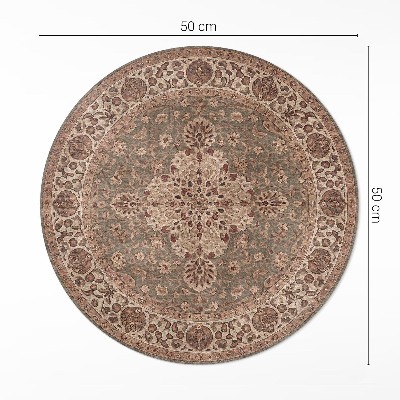 Runder vinyl teppich Von der persischen Kunst inspirierte Ornamente