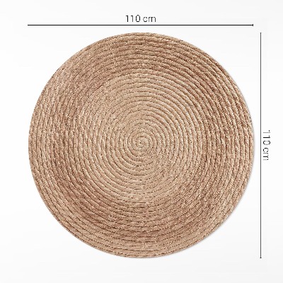Runder teppich pvc Spaghetti-Linien im minimalistischen Stil