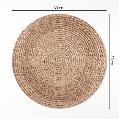 Runder teppich pvc Spaghetti-Linien im minimalistischen Stil