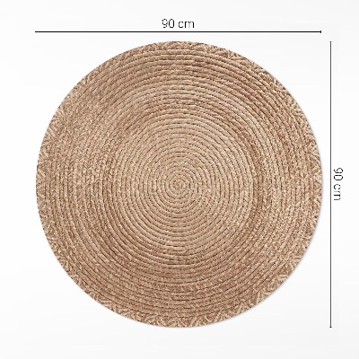 Runder teppich auf pvc Spaghetti-Geometrie