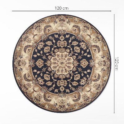Runder vinyl teppich Persische florale Komposition