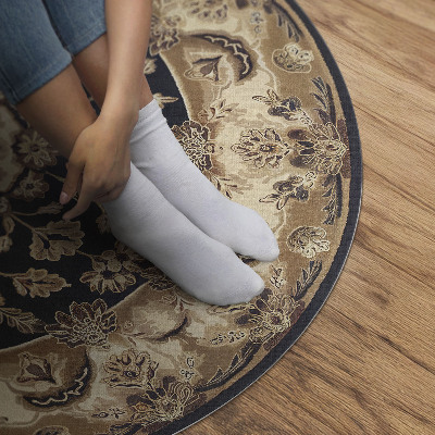 Runder vinyl teppich Persische florale Komposition