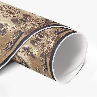 Runder vinyl teppich Persische florale Komposition