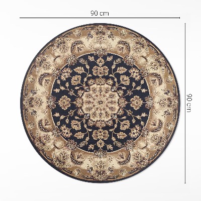 Runder vinyl teppich Persische florale Komposition
