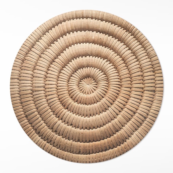 Runder pvc teppich Minimalistischer Boho-Strick