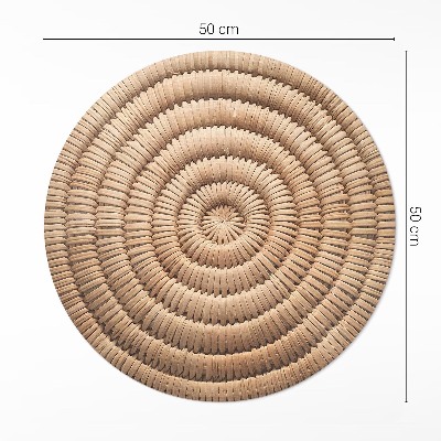 Runder pvc teppich Minimalistischer Boho-Strick