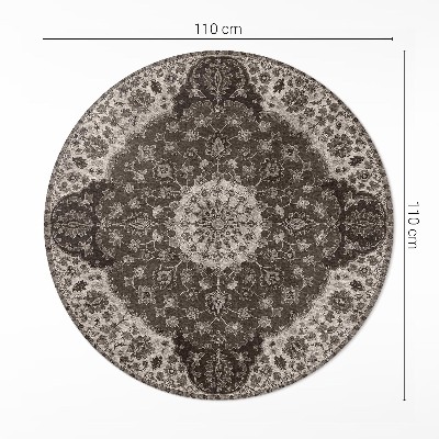 Runder teppich auf pvc Die Zartheit der persischen Ornamente