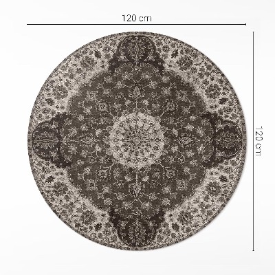 Runder teppich auf pvc Die Zartheit der persischen Ornamente