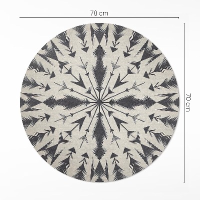 Runder pvc teppich Aztekische Pfeile