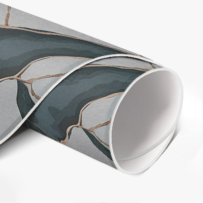 Runder vinyl teppich Grauer Stein in Perfektion