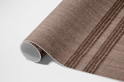 Teppich auf pvc Braun in Boho-Linien-Imitat
