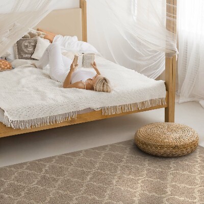 Teppich auf pvc Marokkanisches Muster elegantes Stoffimitat