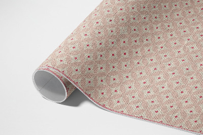 Teppich auf pvc Rosa orientalisches Muster Stoffimitat