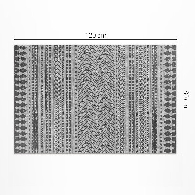 Pvc teppich Streifen und Zickzackmuster Textilimitat